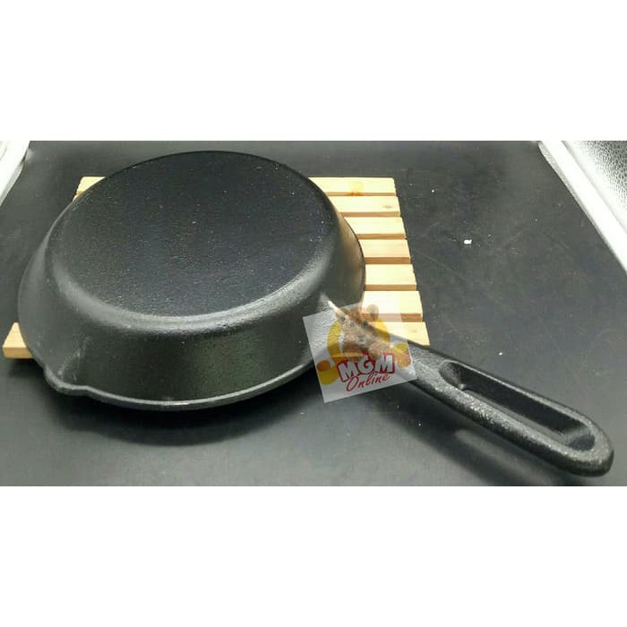 Iron Cast Frypan 20Cm / Gagang Pengorengan Besi Cor SUPER TEBAL 20CM