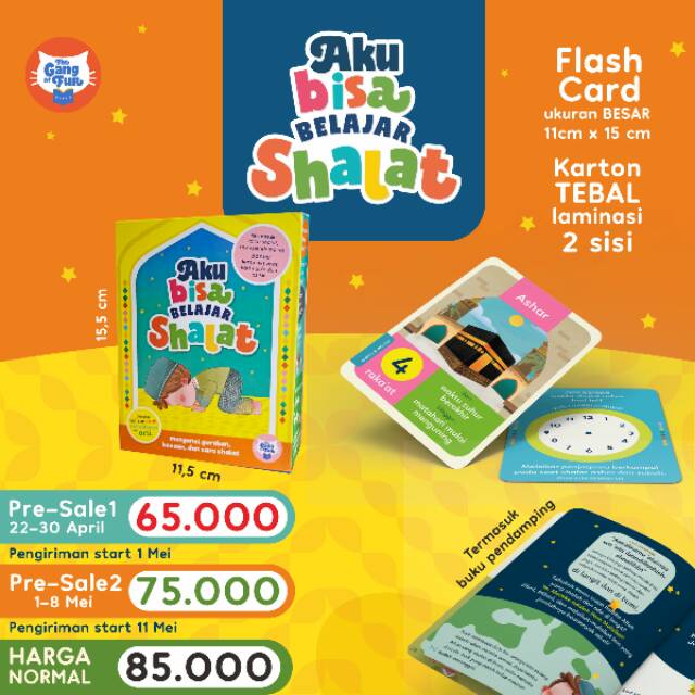 Flashcard Belajar sholat TGOF