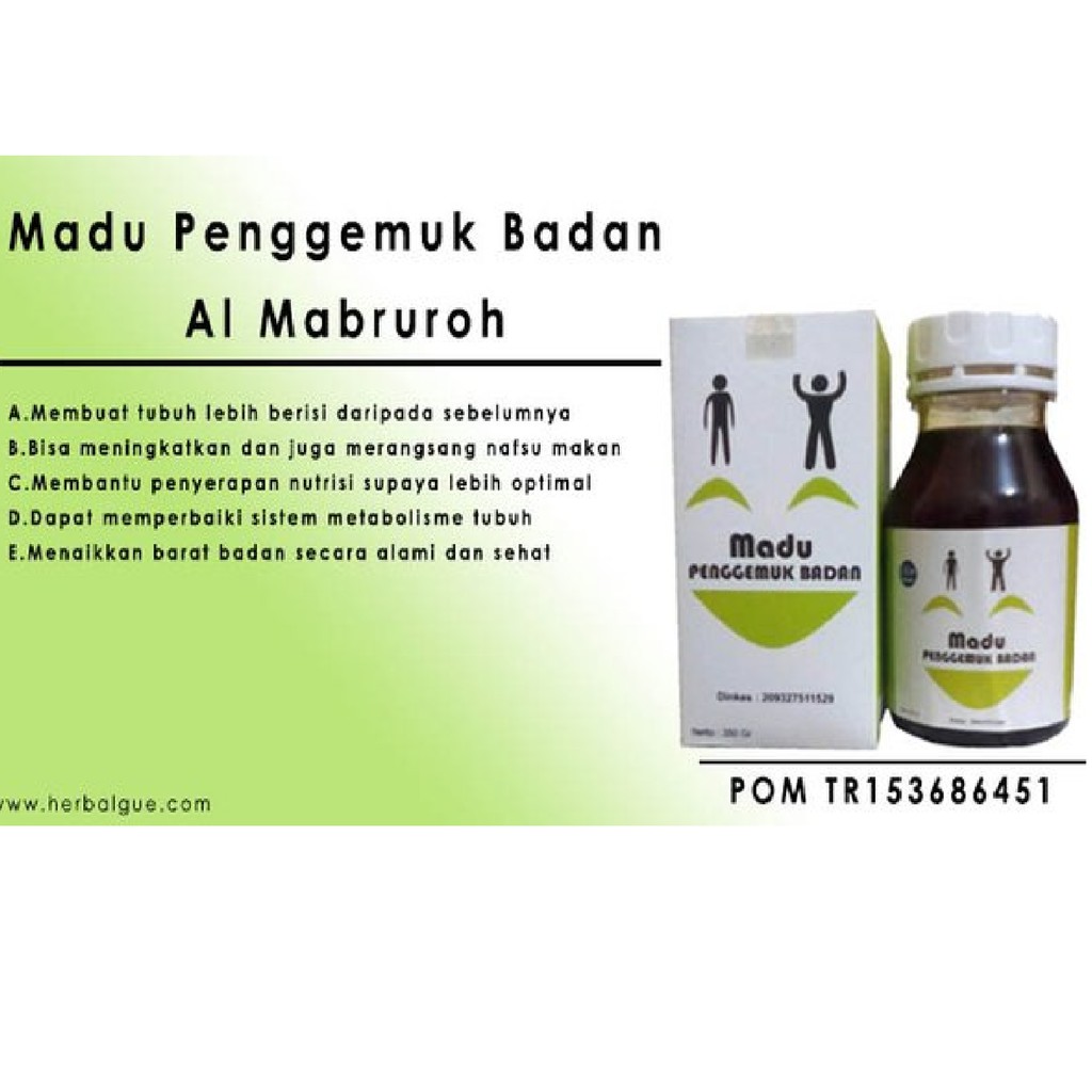 Madu Penggemuk Badan Dewasa| Gemuk Badan Menggemukan Badan Dengan Aman Tanpa Efek Samping