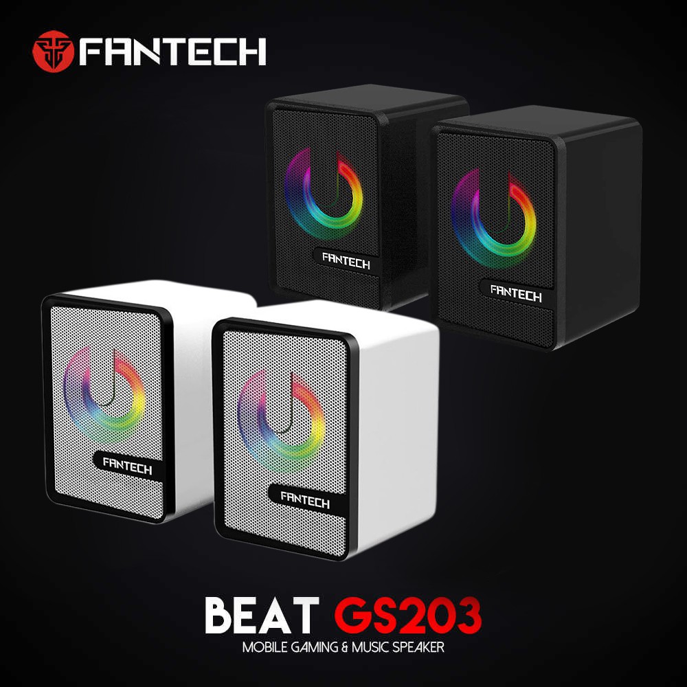 FANTECH GS203 Computer Speaker Mini RGB Lighting Speaker HIFI GS-203 GS 203