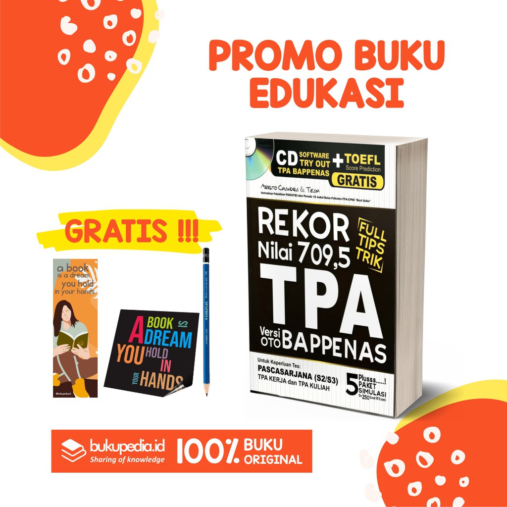 

BUKU REKOR NILAI 709.5 TPA VERSI OTO BAPPENAS - FORUM EDUKASI - (BONUS PENSIL 2B, BOOKMARK, STIKER)