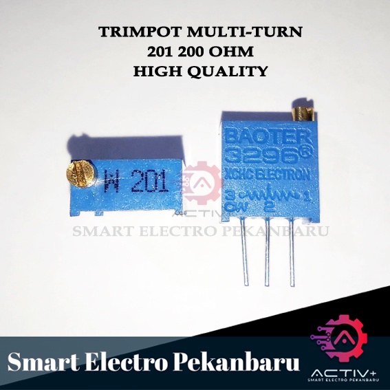 ORIGINAL TRIMPOT 201 200 OHM MULTI-TURN POTENSIO METER MULTITURN Trimmer Variable Resistor VR 201 TR