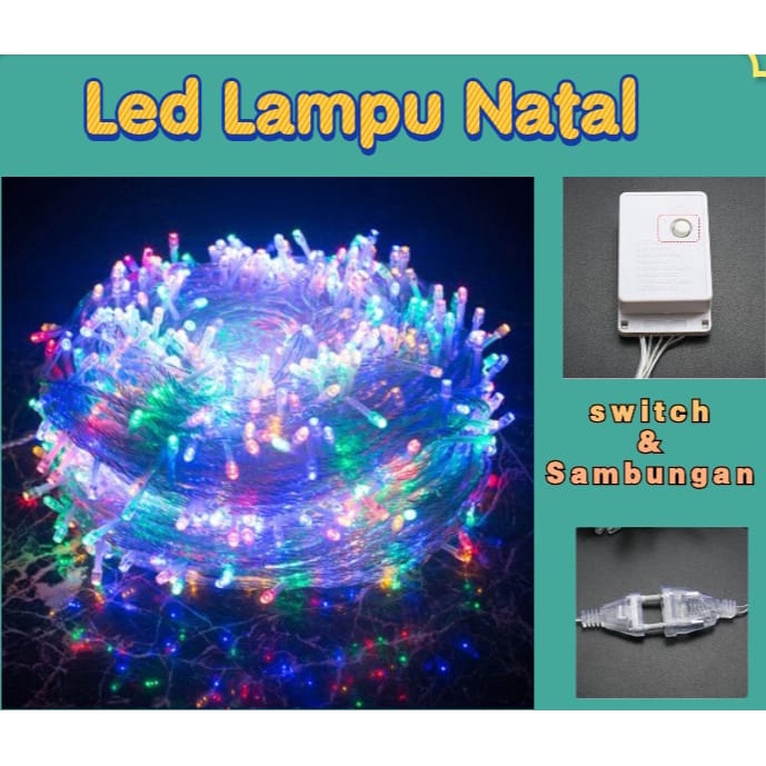 [MURAH] Lampu Tumblr / Lampu Natal LED /Lampu dekoraSI rAINBOW/ Twinkle Light / Lampu Dekorasi Hias / Lampu LED natal / Lampu cafe / lampu Led Rainbow Murah ORIGINAL