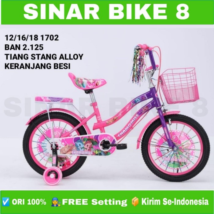 Sepeda Mini Anak Perempuan Ukuran 12 16 18 Inch MINI LIMITLESS 1702