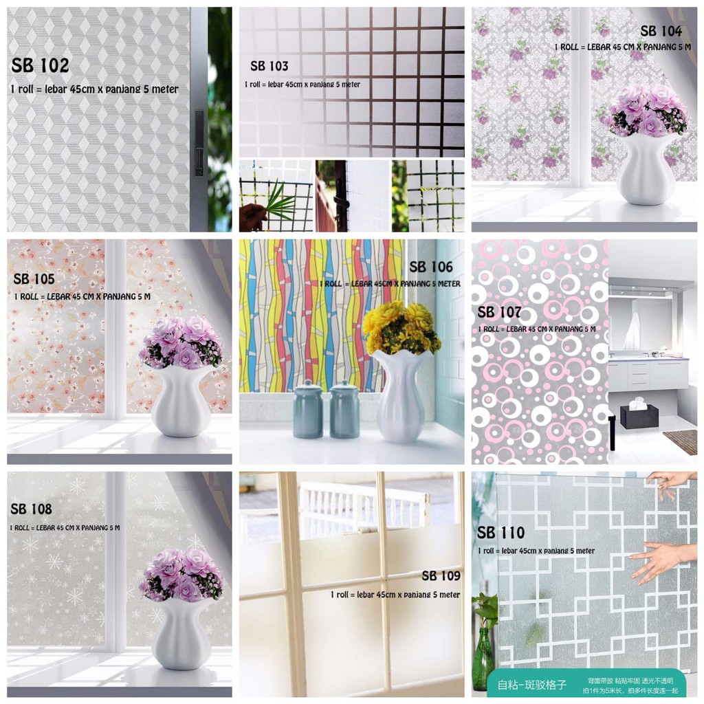 [DBEST] STIKER KACA JENDELA SUNBLAST WALLPAPER SUNBLAST STIKER KACA 45CM X 5METER  DECORATIVE WINDOW