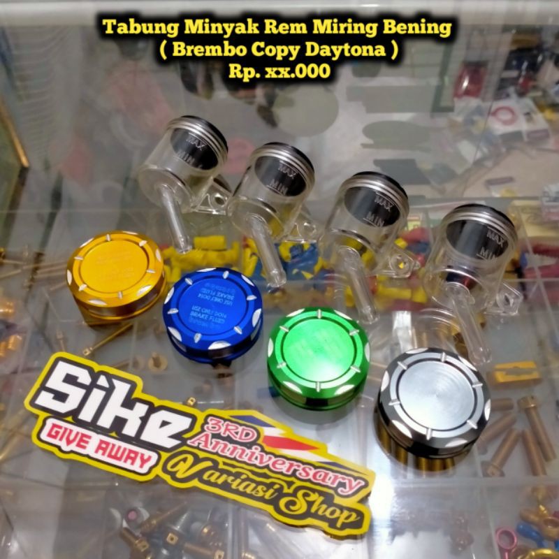Tabung Minyak Rem Bening Miring Brembo