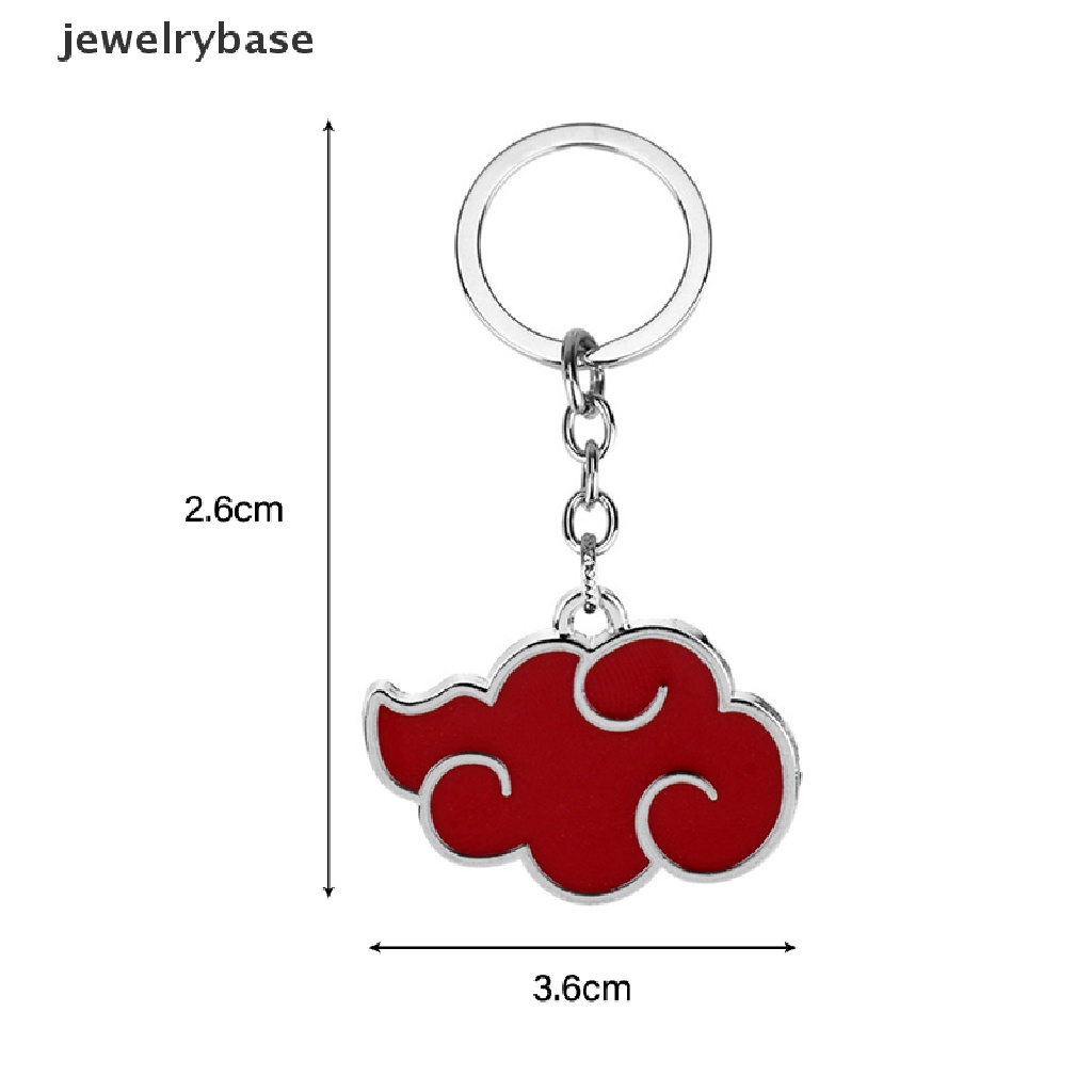 Kalung Dengan Liontin Bentuk Awan Warna Merah Bahan Metal Gaya Jepang Untuk Unisex