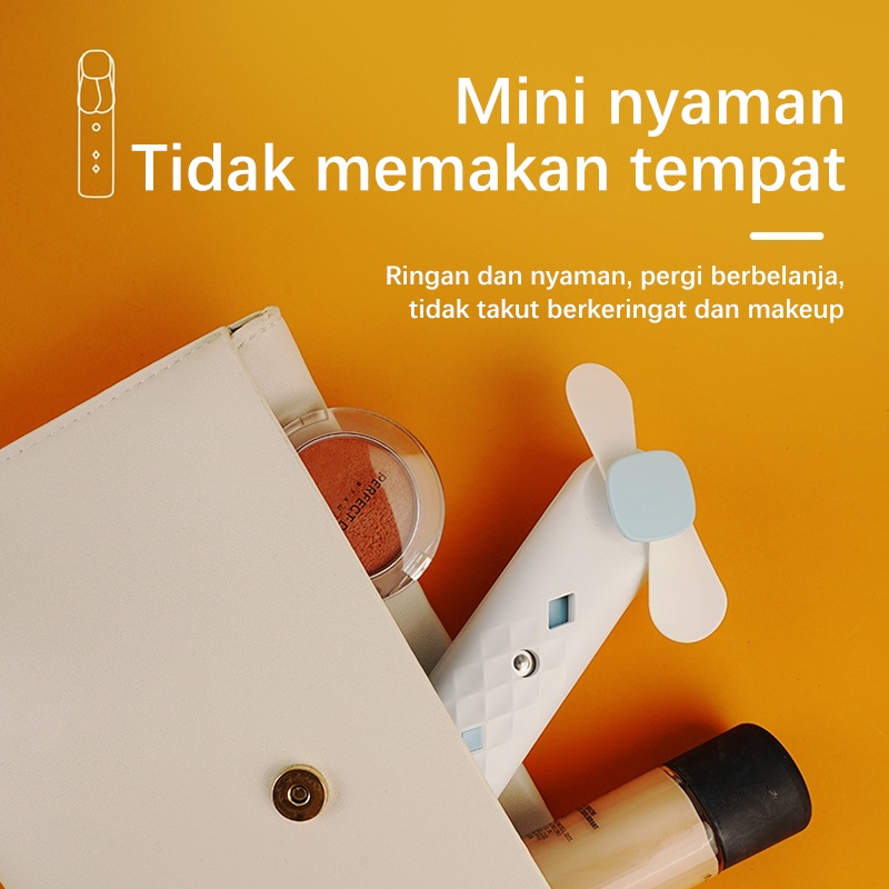 【Beli dua diskon 20%】 Goojodoq Kipas Angin 2 in 1mini Humidifier Fan USB Rechargeable