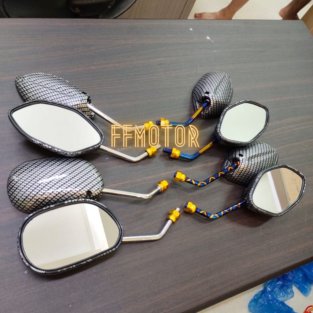 Spion Carbon Chrome Beat Drat Honda / Spion Karbon Chrome Beat Vario Scoopy Dll-1