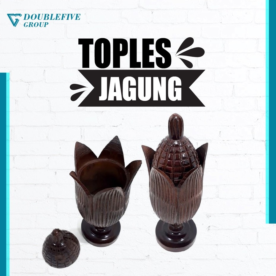 Toples Kue Toples Permen Kayu Jati Model Buah JAGUNG