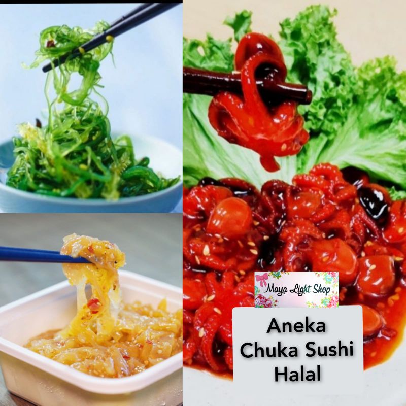 

Chuka sushi wakame idako kurage frozen gurita ubur ubur halal mui bpom murah tobiko bahan sashimi