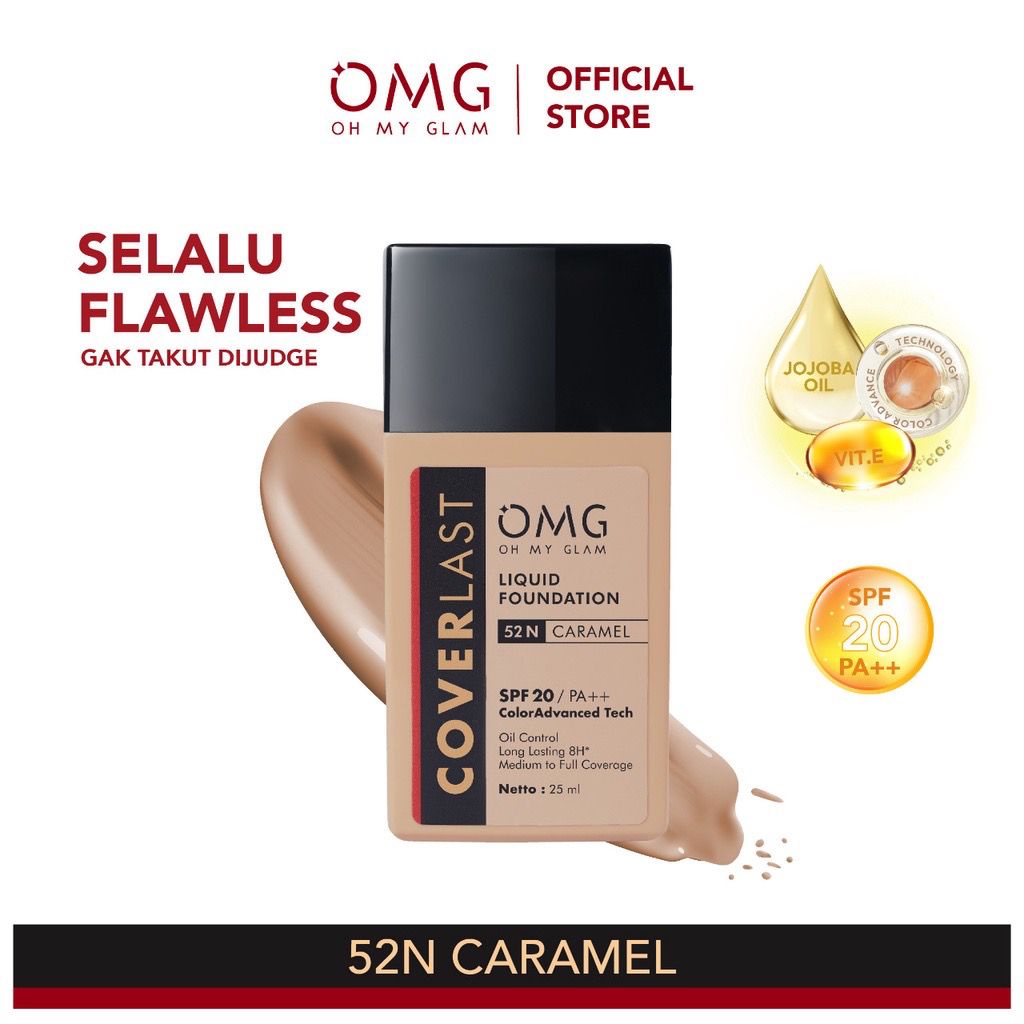 OMG Oh My Glam Coverlast Liquid Foundation - Alas Bedak