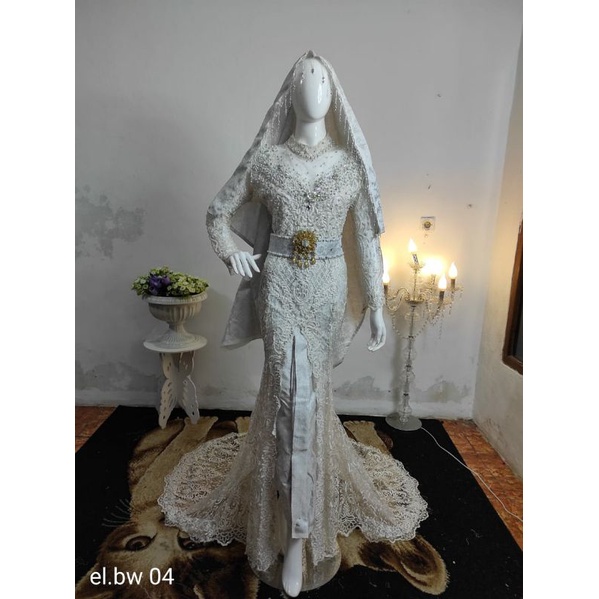 KEBAYA KOTO FULL PAYET EKOR PANJANG / KEBAYA AKAD NIKAH / KEBAYA AKAD MODERN