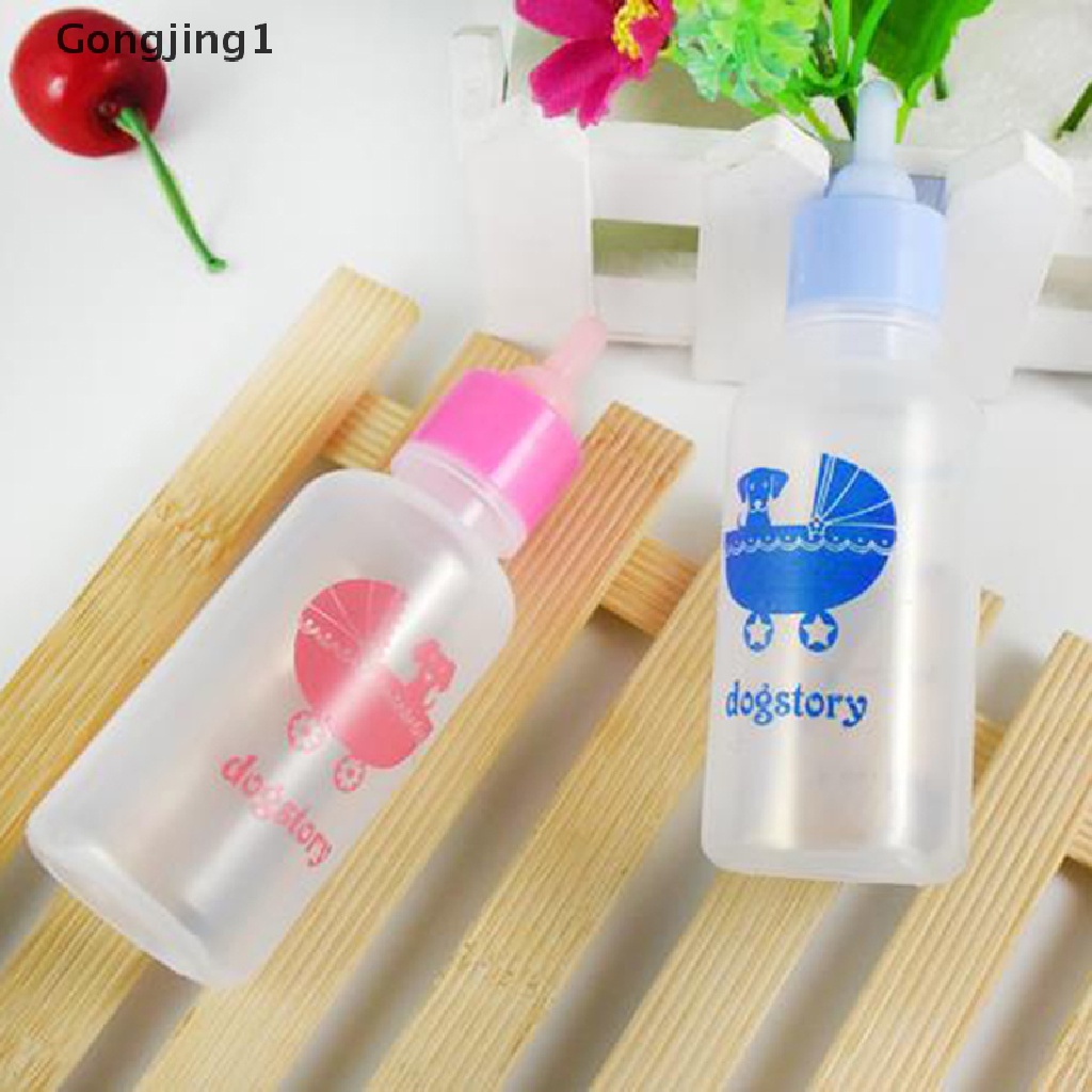 Gongjing1 7PCS / Set Botol Susu Silikon Dengan Dot Pengganti Untuk Hewan Peliharaan