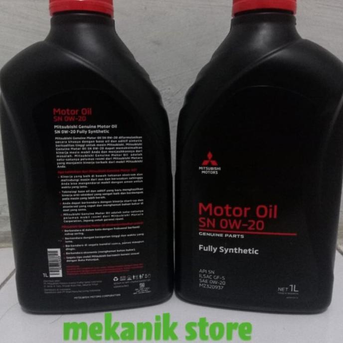 [[BISA COD]] oli mesin 0w-20 Mitsubishi/ oli Mitsubishi - Hitam