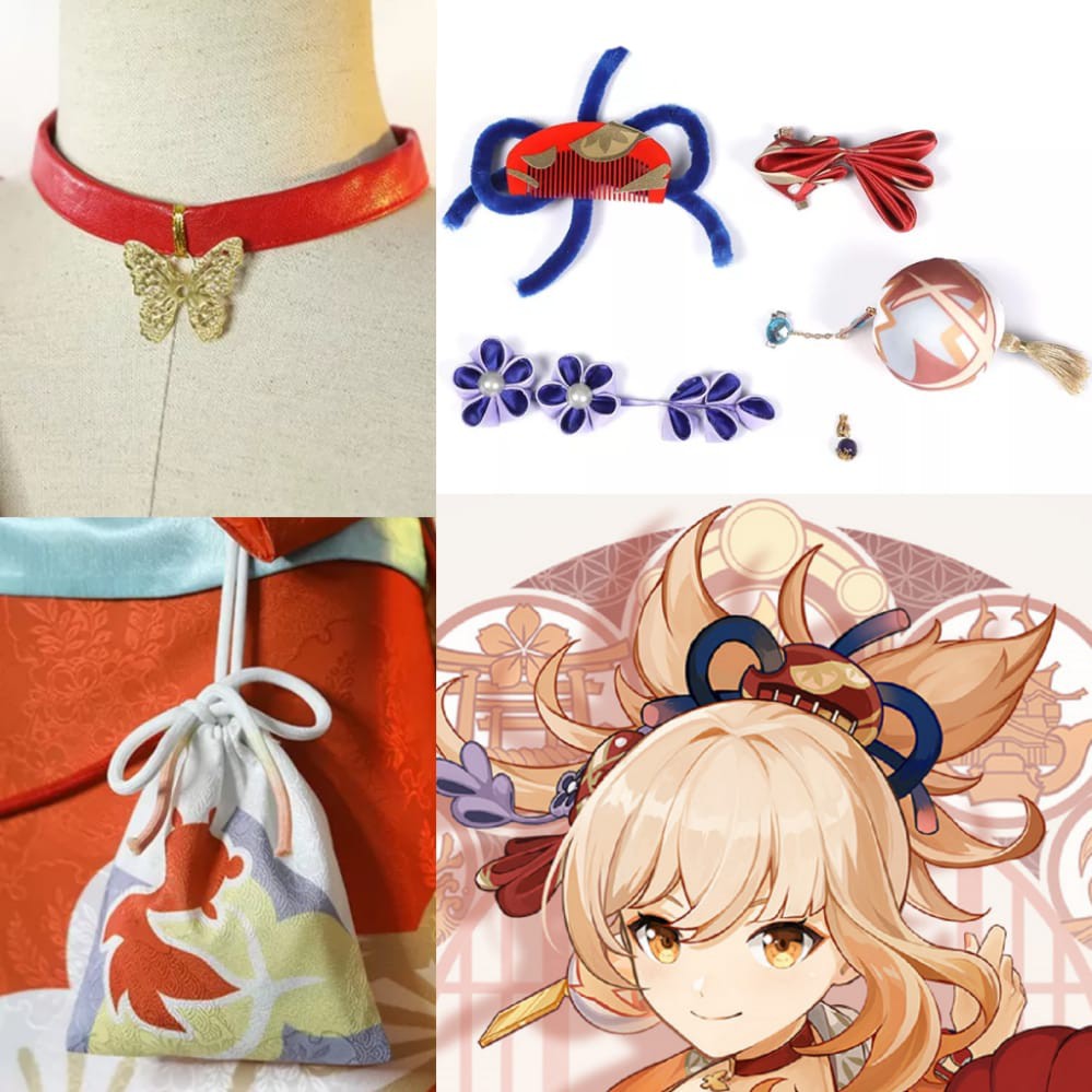 Aksesoris Yoimiya Genshin Impact Cosplay