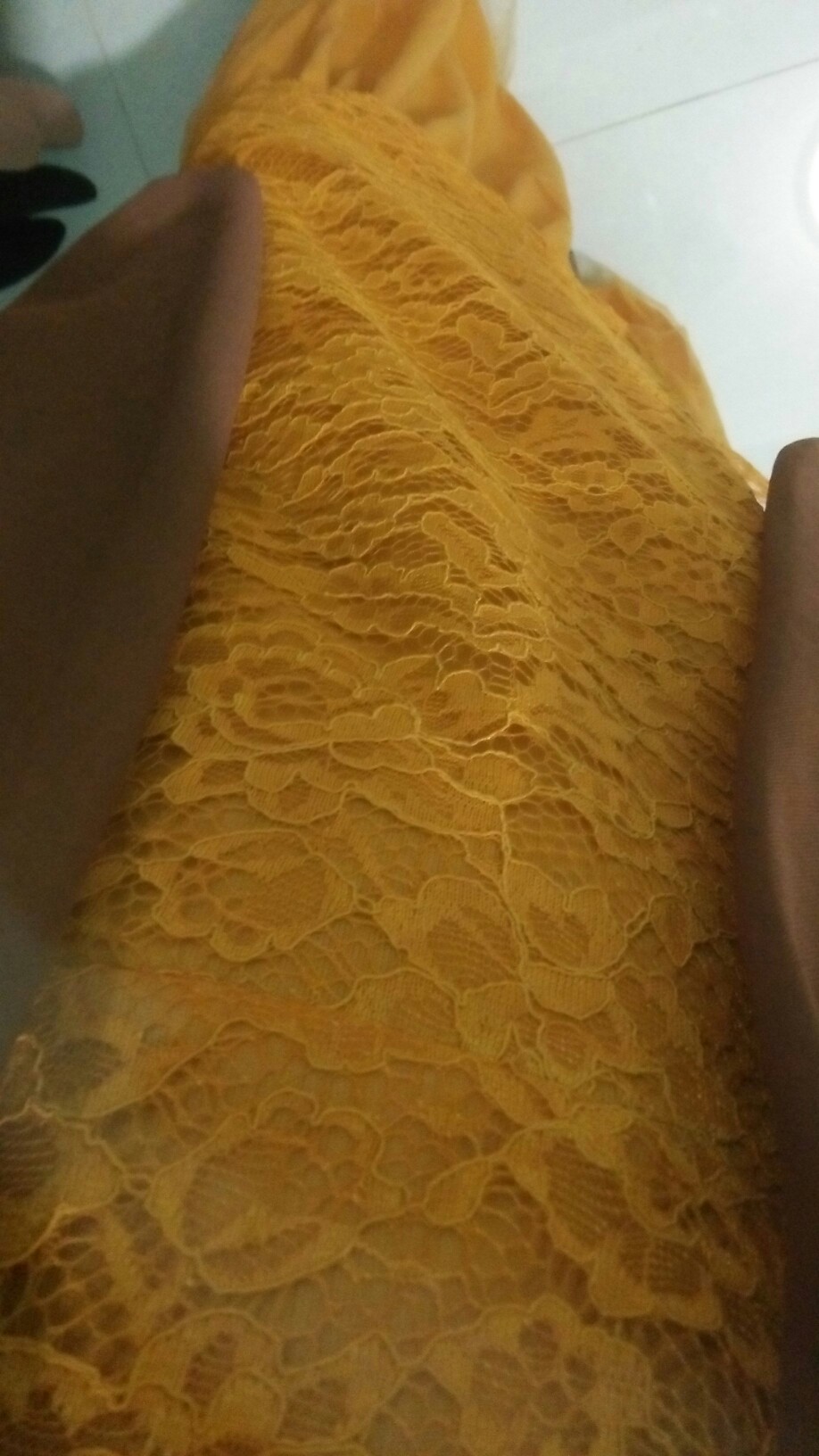 Gamis Maxi Larky / Brukat Komby Tile / Terlaris / Size S-m , L , Xl , Xxl