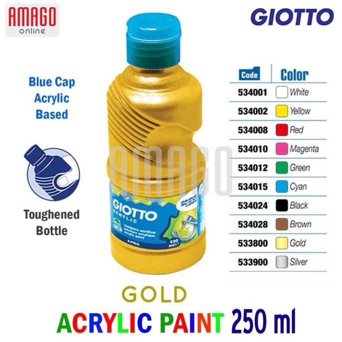 

BAYAR DITEMPAT GIOTTO ACRYLIC PAINT - GOLD - 250 ml - 533800/CAT AKRILIK SET/CAT AKRILIK SET 24 WARNA/CAT AKRILIK PASTEL/CAT AIR/CAT AIR LUKIS SET/CAT AIR GIOTTO/KUAS LUKIS 1 SET/KUAS LUKIS KECIL/KUAS LUKIS LENGKAP/KANVAS LUKIS/KANVAS LUKIS SKETSA/KANVAS