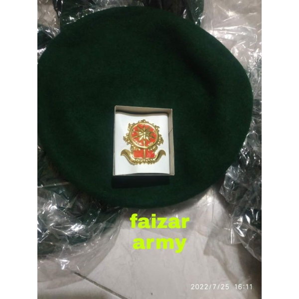 BARET HIJAU KOSTRAD ASLI PEMBAGIAN TNI
