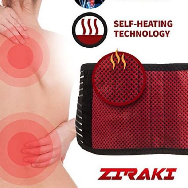 Korset Sabuk Pemanas Lumbar Syaraf Kejepit Infrared Titik Merah Murah