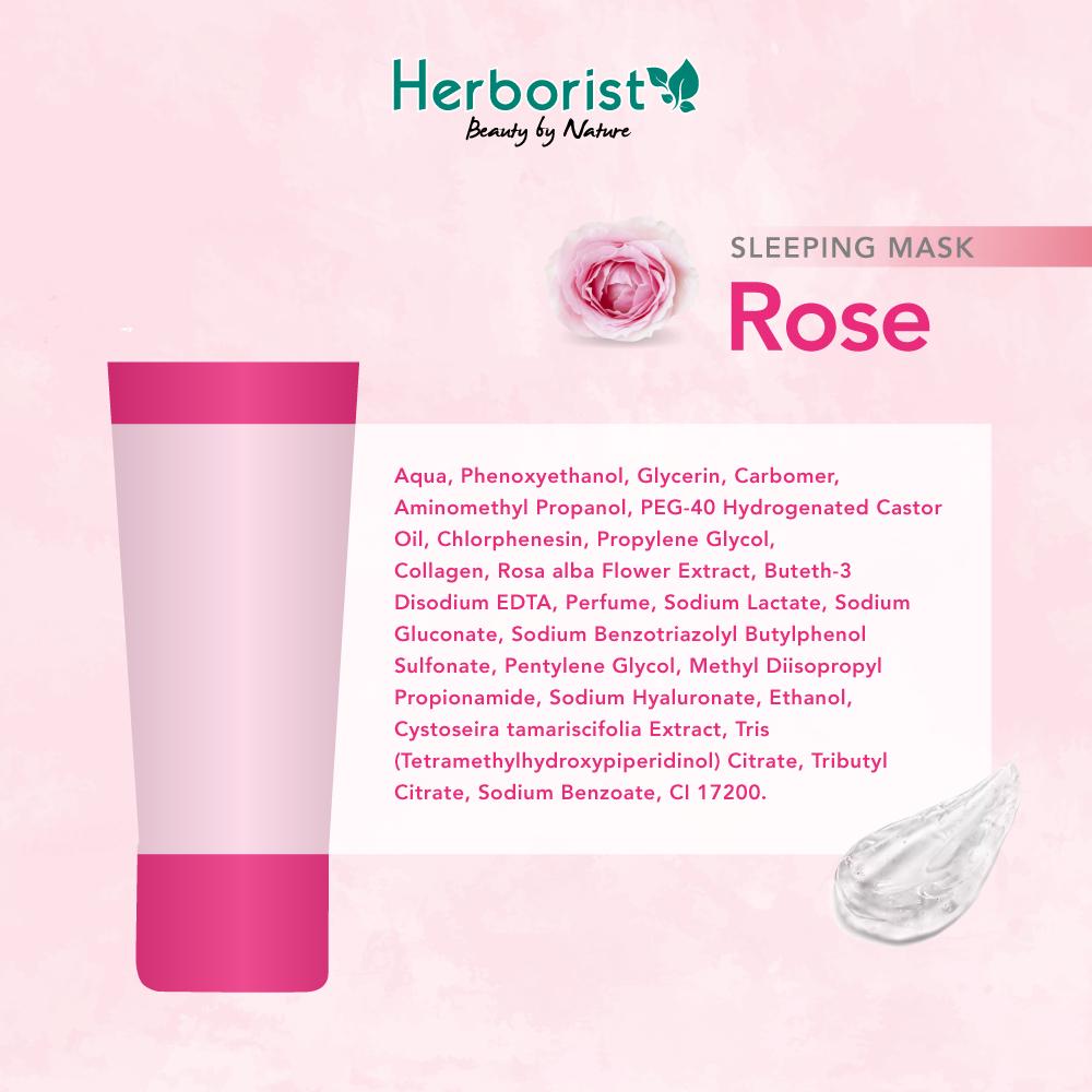 Herborist Sleeping Mask (Masker Wajah) Rose