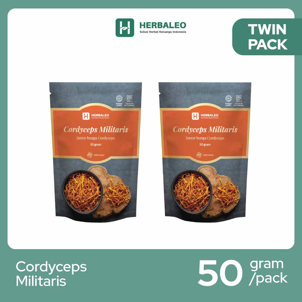 

Herbaleo - Twinpack Jamur Cordyceps Militaris 50 gram