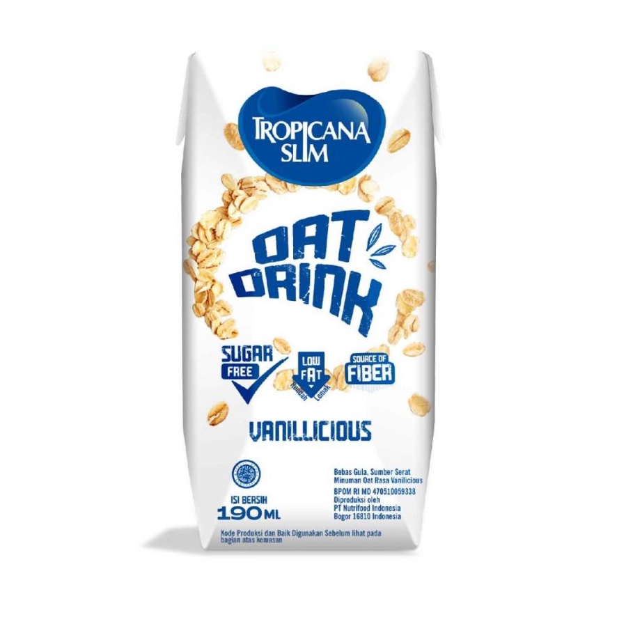 

(MINUMAN) TROPICANA SLIM OAT DRINK VANILLICIOUS 190ML
