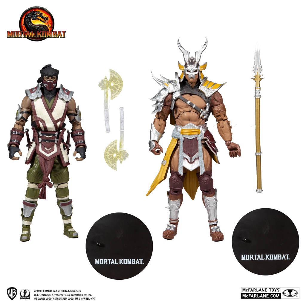 Figure Mortal Kombat Sub Zero VS Shao Kahn 2 pack