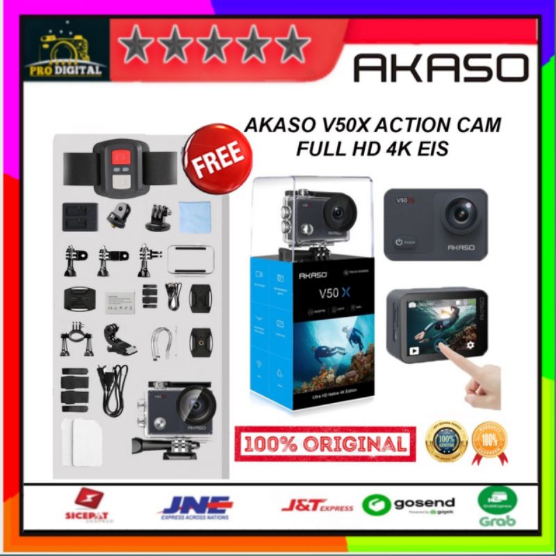AKASO V50X ACTION CAMERA FULL HD 4K EIS WIRELESS CAM - V 50X
