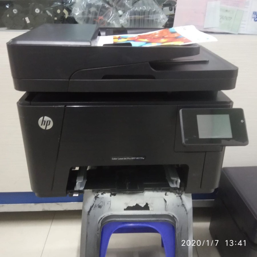 Printer HP Color LaserJet Pro MFP M177fw m177 fw fotocopy warna mini
