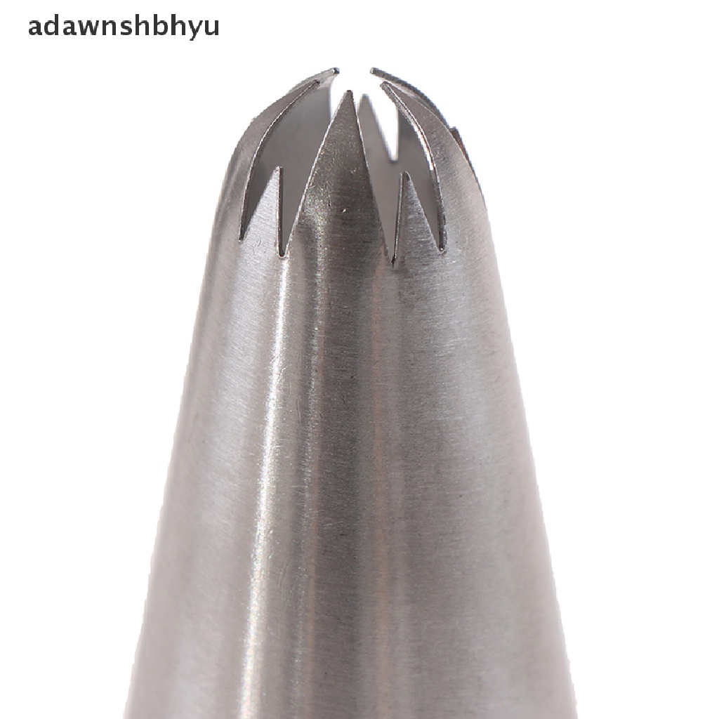 Adawnshbhyu 1Set Medium Icing Piping Pastry Nozzle Tips Alat Baking Nozel Stainless Steel