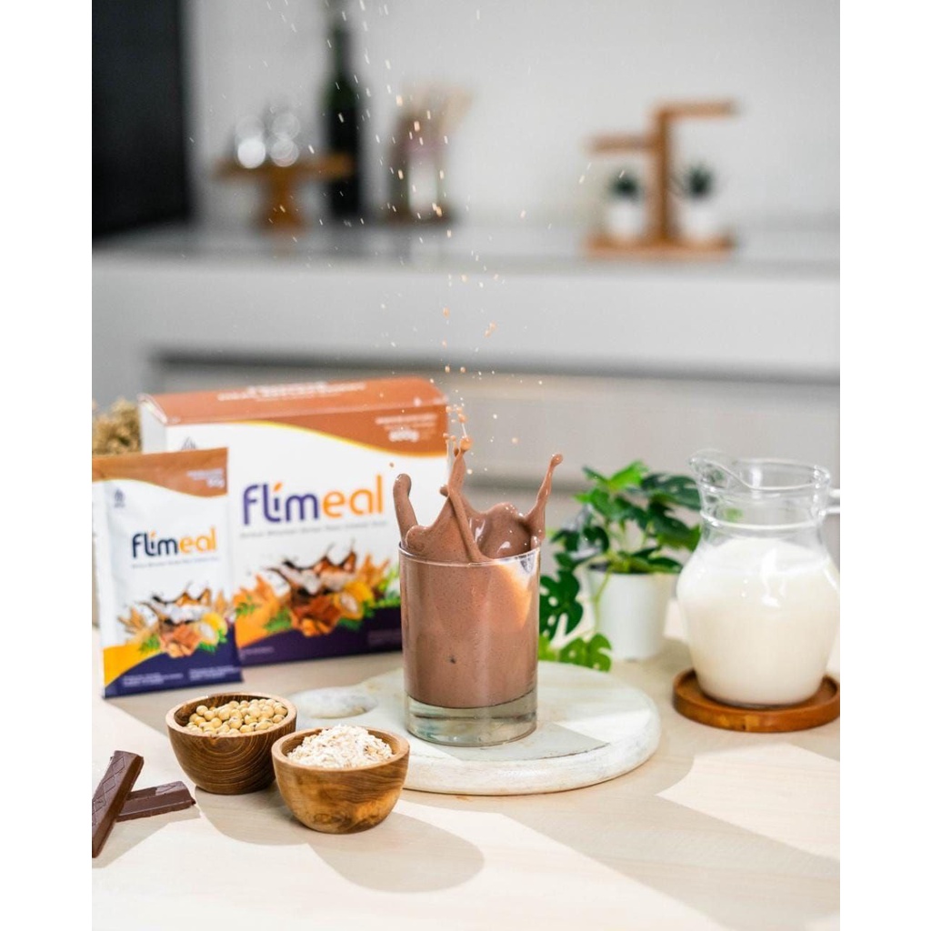 Flimeal Cokelat Susu Flimeal Coklat Susu Sereal Pengganti Makan Halal