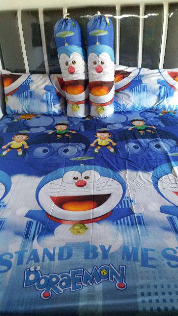 Grosir Sprei Fata New Doraemon Kartun Anak King Queen Single