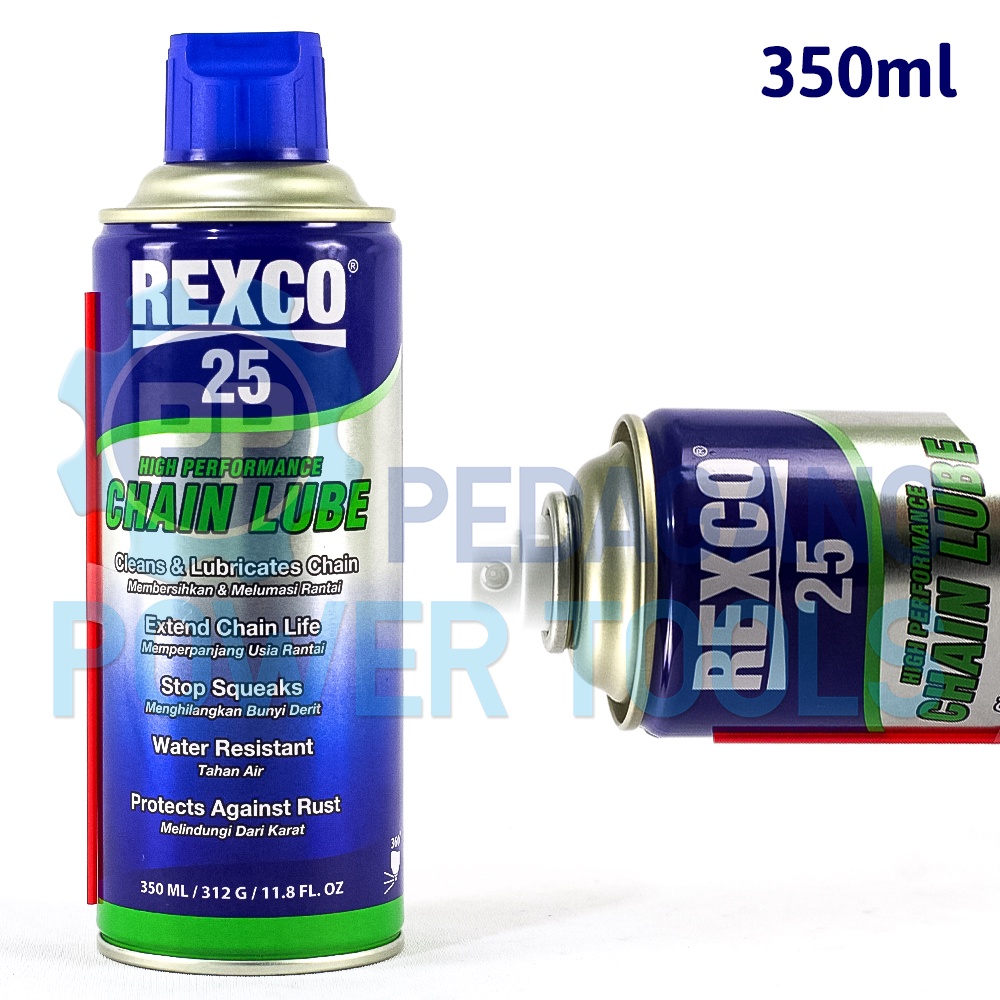 REXCO 25 350 ML CHAIN LUBE PELUMAS OLI RANTAI SEPEDA MOTOR ANTI KARAT