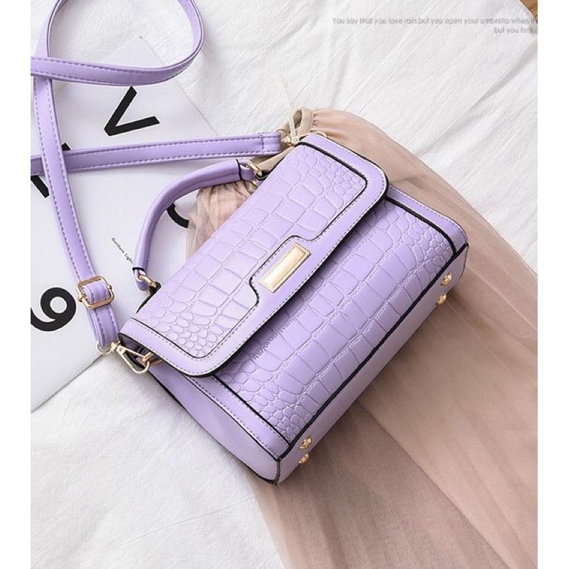 SG2965 syafniegalery tas selempang motif croco impor 1461 1875