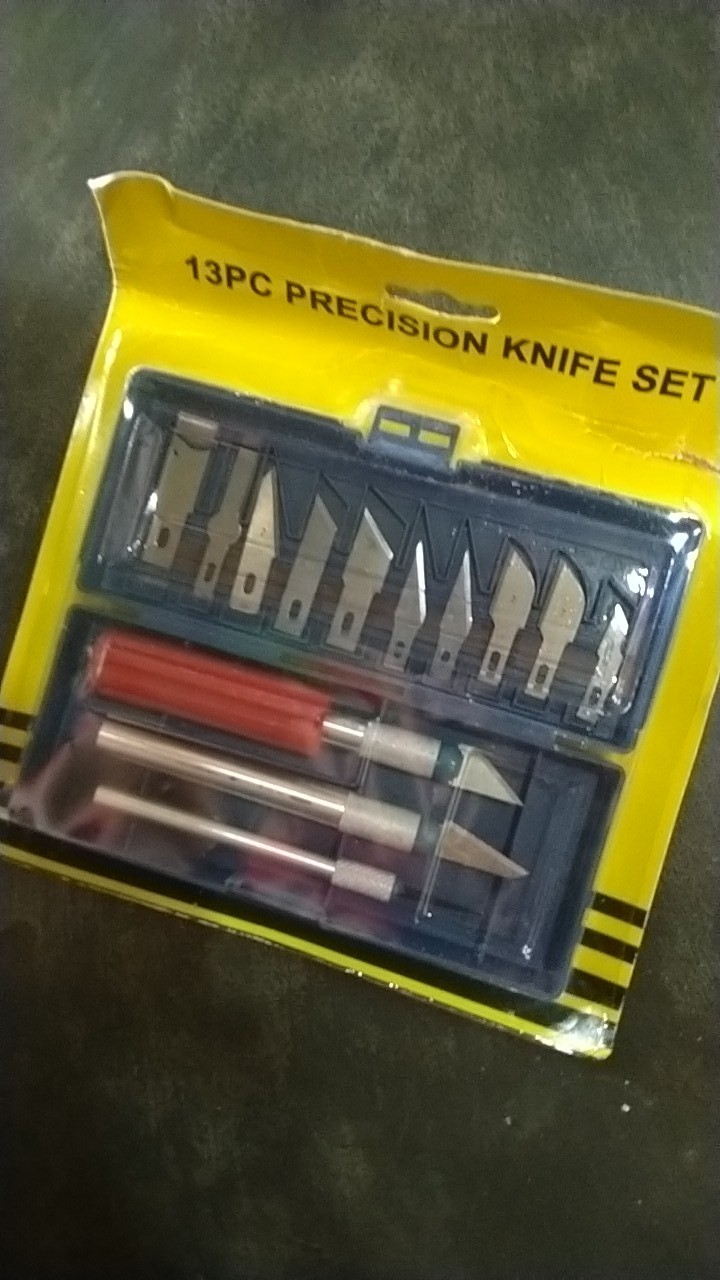 Set Pisau Ukir Sayat Bonsai 13 In 1 Seni Pahat 3 Handle Pegangan