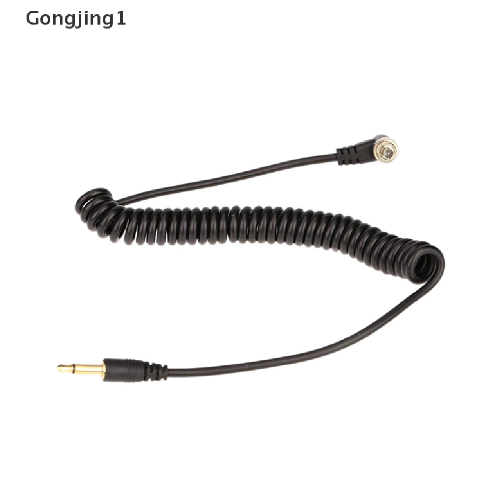 Gongjing Kabel Sinkronisasi Flash Pc Ke Male Ukuran 1.5 mm Untuk Studio Foto