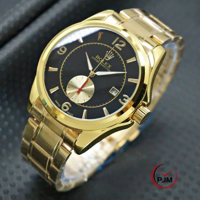 Jam Tangan Pria Rolex Automatic Mesin New Chrono Aktif