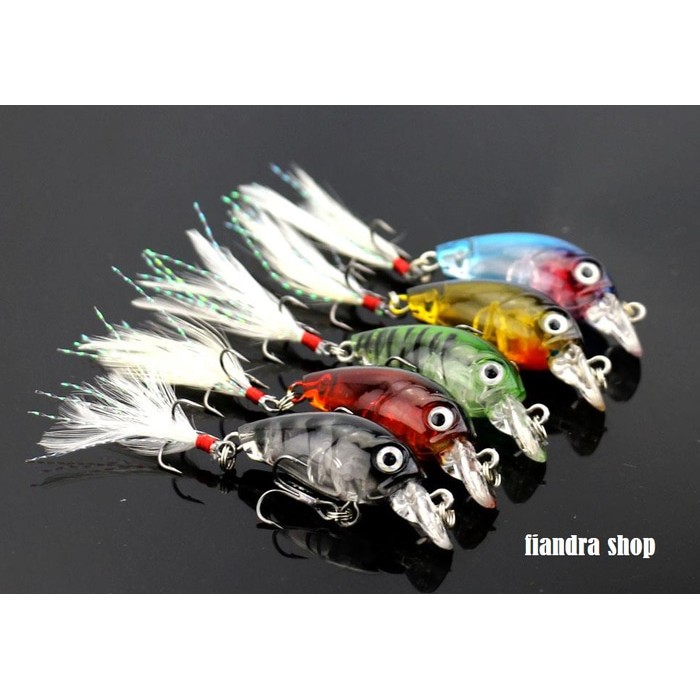 Lure Crankbait Umpan Mancing Umpan Ikan Lure Pancing Umpan Lure Lele Umpan Minnow Set Umpan Pancing