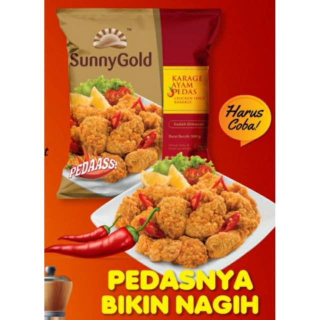 

Sunny gold Chicken Karage Pedas 500 gr