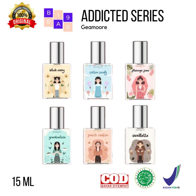 PARFUM GEAMOORE 15ML / GEAMOORE ADDICTED 15ml BPOM / PARFUM VIRAL / PARFUM BPOM