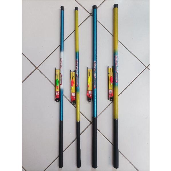 1 Set Joran Tegek Daihan Panjang 1.8M - 4.5M Lengkap Tinggal Pakai