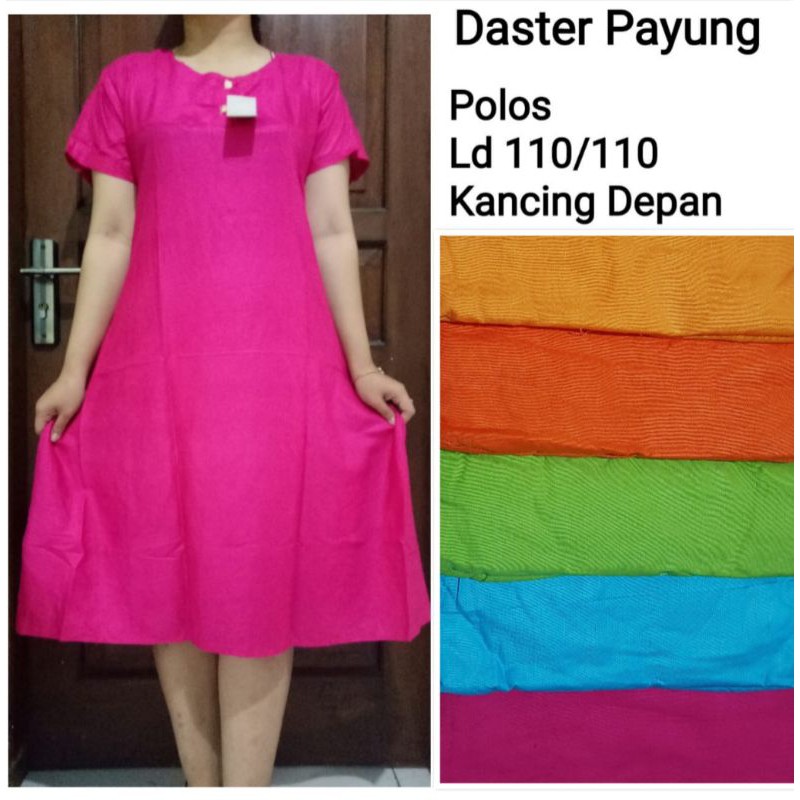 Daster payung polos daster jumbo ld 110 ECER grosir murah