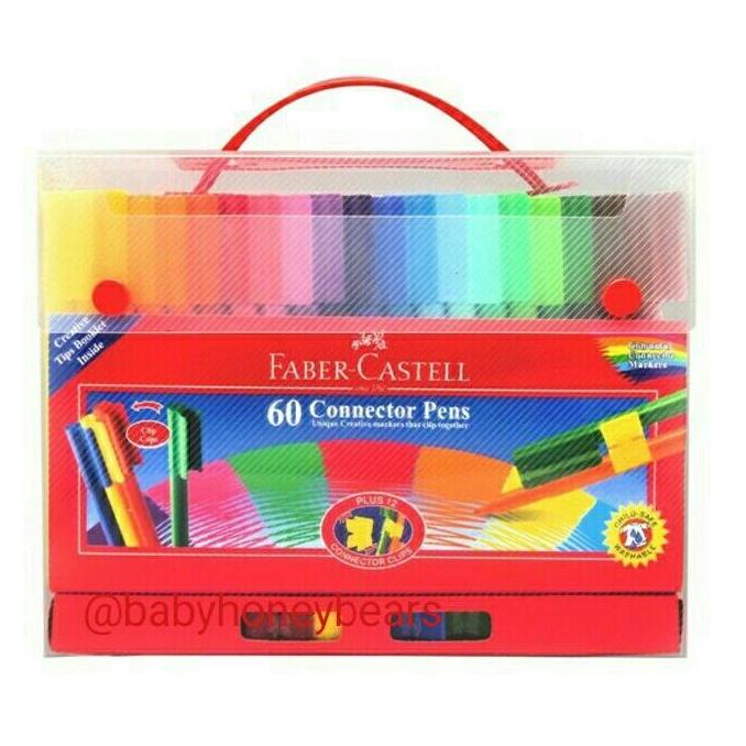 

connector pen faber castell 60 pcs