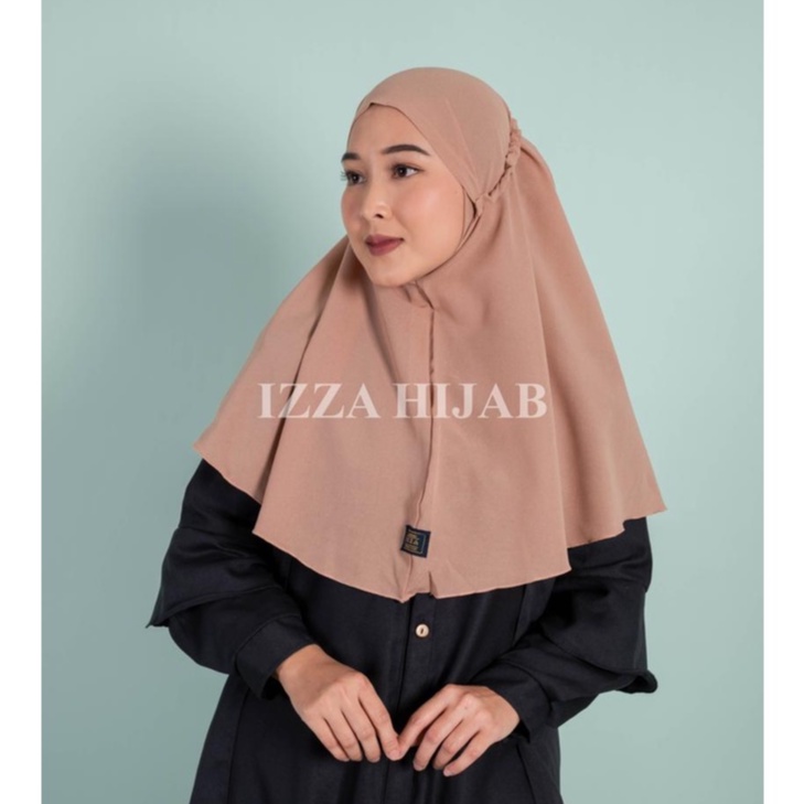 Jilbab instan sabila kerut diamond / Hijab bergo Maryam karet non per by izza