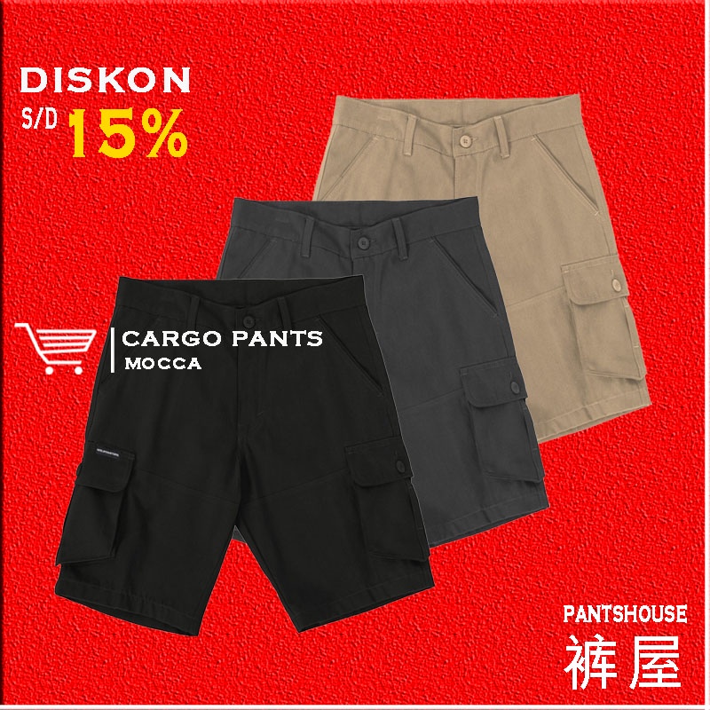 PANTSHOUSE | CELANA CARGO PENDEK - CELANA PENDEK PRIA - CELANA CARGO - CELANA CARGO PENDEK PRIA - CE