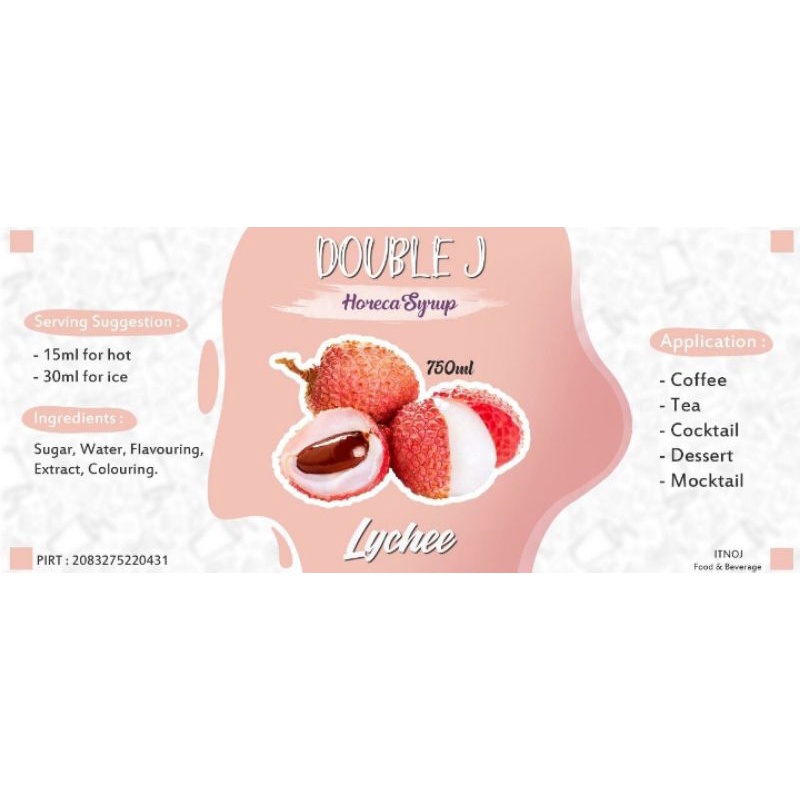 

Double J Horeka Syrup (Lychee)