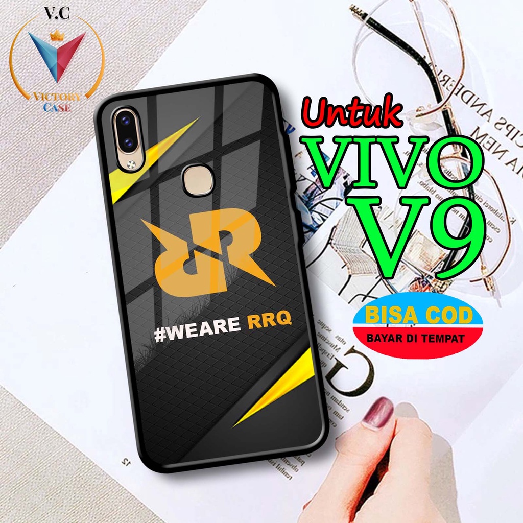 Case Hp Softcase glossy For VIVO V9  RRQ Silikon glass Casing Handphone Premium
