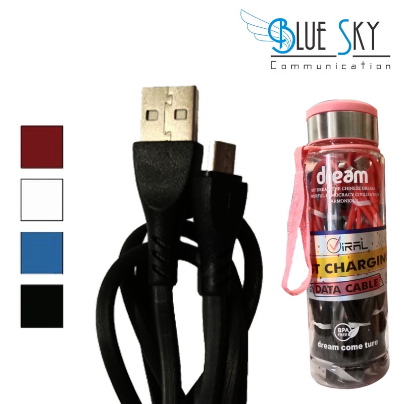 KABEL USB VIRAL MICRO (HARGA 1PCS) FREE TUMBLER PEMBELIAN 15PCS