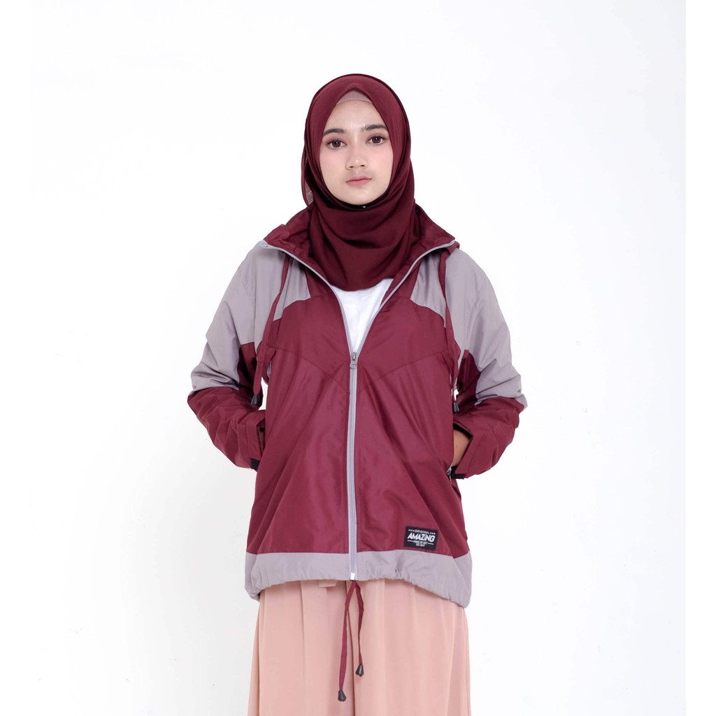 JAKET OUTDOOR WANITA WATERPROOF / Jaket TNF Gunung Wanita / JaketWanita Adventure Waterproof cewek